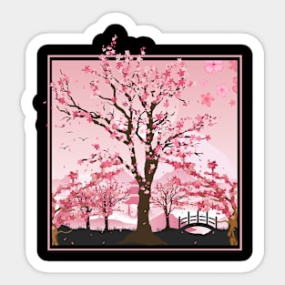 Japanese Cherry Blossom Sakura Sticker